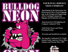 Tablet Screenshot of bulldogneon.com